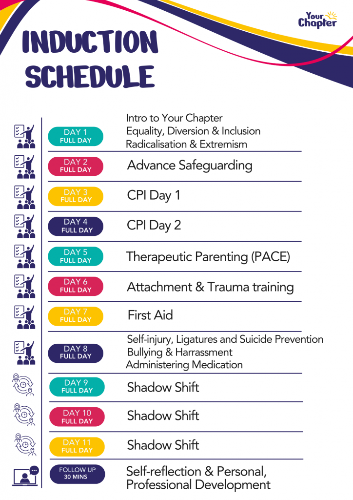 Playful Illustrative Event Schedule Flyer